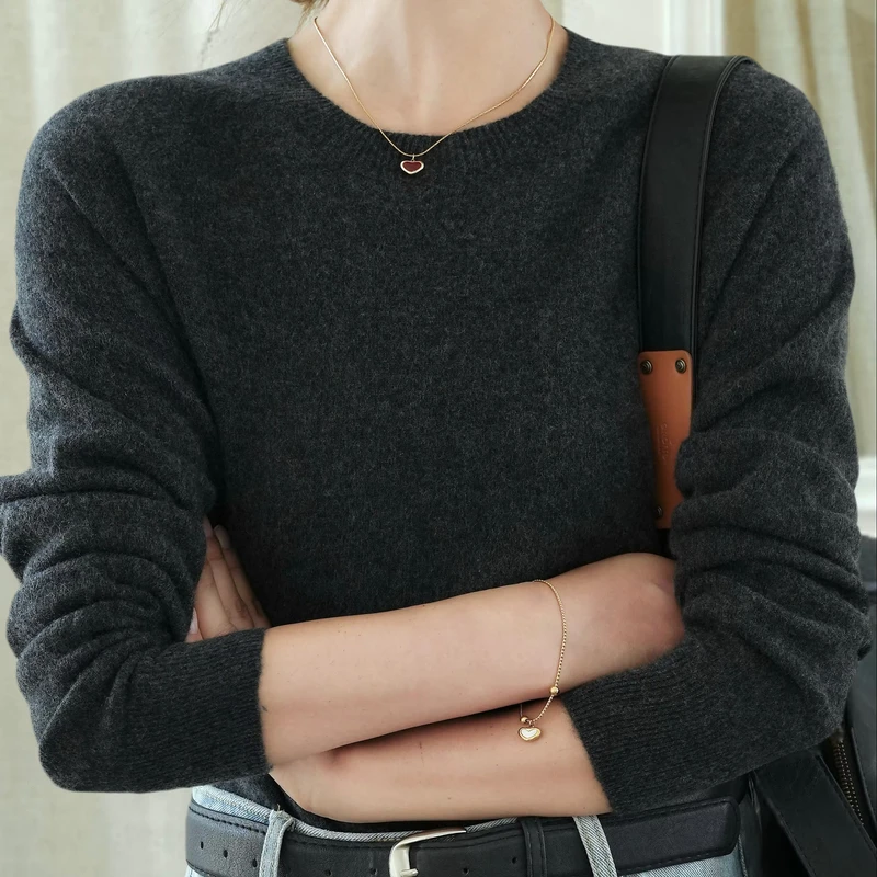 Sweater Fashionable Computer Knitting Pullover Quality Woolen Blend Sweater
