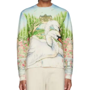 Sweater Manufacturer Custom Knit Intarsia Jacquard Pattern Men Print Sweater