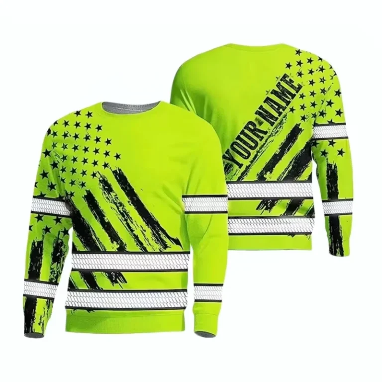Sweatshirt-Fluorescent-UV-Protection-High-Visibility-Tshirt-Vented-Long-Sleeves-Hi-Vis-Workwear-Safety-T-Shirts