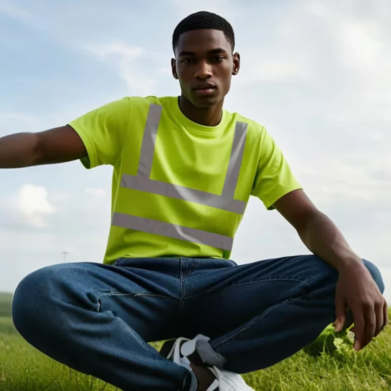 TH-20-HI-Vis-Workwear-Fluorescent-Green-Orange-Bird-Mesh-Construction-Industry-High-Visibility-Reflective-Type-2-Shirt
