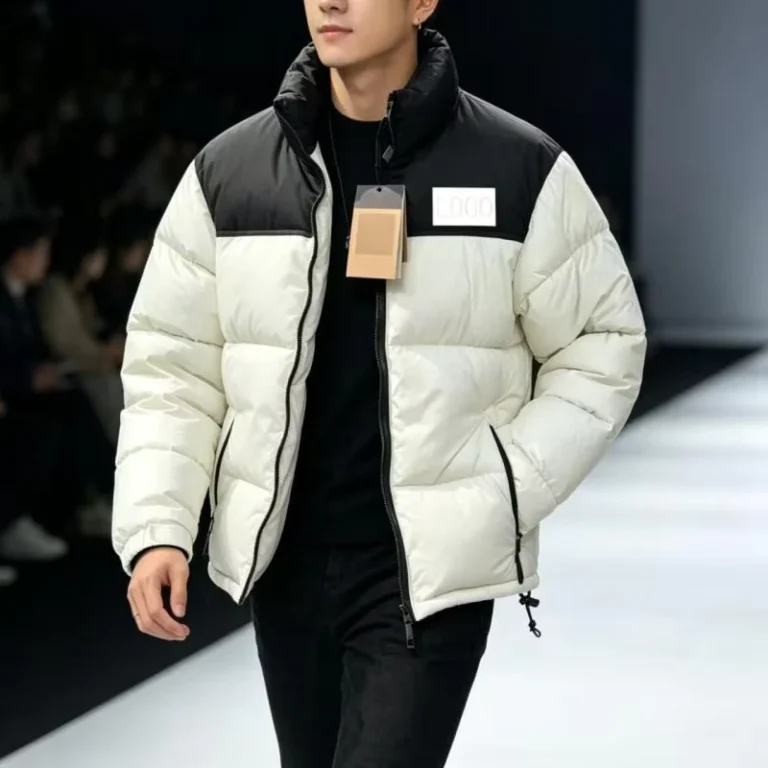 TNF-Down-US-Version-700-Series-Embroidered-Windproof-Zipper-White-Down-Unisex-Couple-Outerwear-With-LOGO