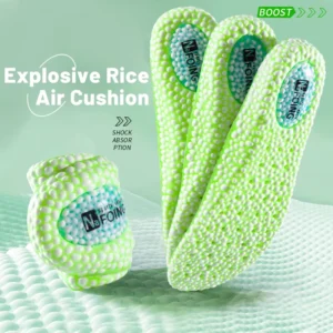 TPU 4D Air Cushion Shockproof Sports Insoles Deodorizing High-Elasticity Ankle Protection Foot Pads