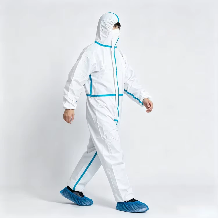 TYPE-5-6-Disposable-Protective-Coverall-Medical-Coverall-60gsm-Microporous-Fabric-with-Hood-Boot-Covers