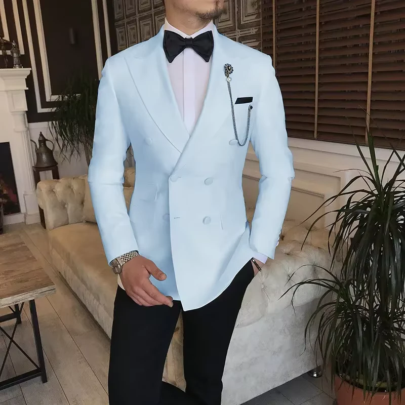 Tailor Made Men Business Suits Formal Prom Party Tuxedo Men 2 Piece Wedding Wear Casual Dress Pant Coat Suits