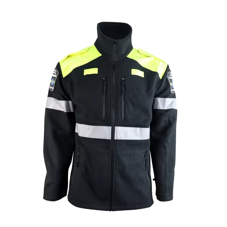 Tecron B603 FR Polar Fleece Paramedic Jacket with Level D Protection Heat Resistant 150-300C for Emergency Rescue Clothing