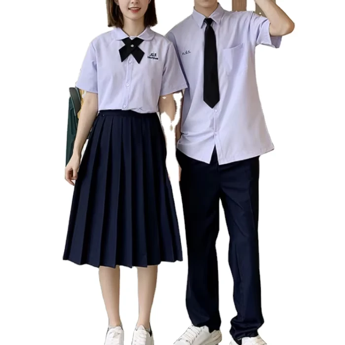 Thai School Uniform for Middle and High School Students, Autumn Class Dress and Chorus Performance Dress