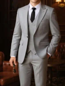 The Slimming Suit Is Very Suitable for the Three-piece Set of Long-sleeved Suits Waistcoats and Trousers for Business Formal Men