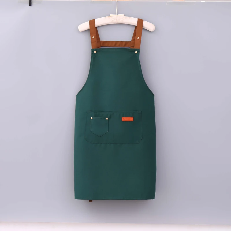 Thickened Canvas Apron Waterproof Oilproof Kitchen Restaurant Work Apron