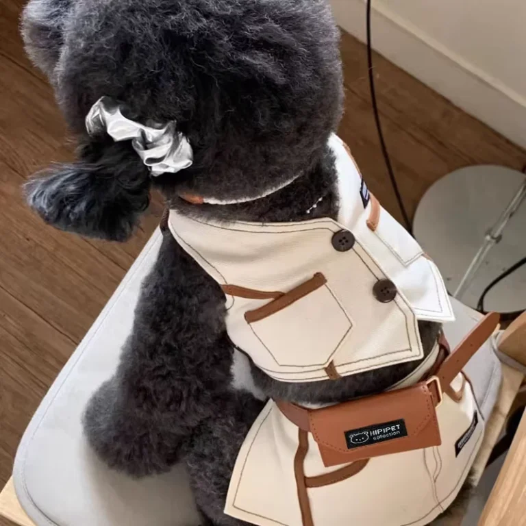 Thin-Ins-Fashion-Korean-Style-Dog-Vest-Suit-Polyester-Geometric-Pattern-Spring-Summer-Cute-Daily-Wear-Halloween-Small-Medium-Dog