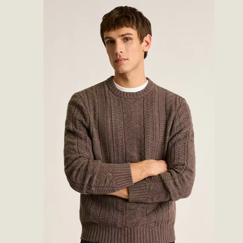 This Cable knit Sweater Hits the Sweet Spot of Supple Softness & the Right Level of Warmth Men's Sweaters