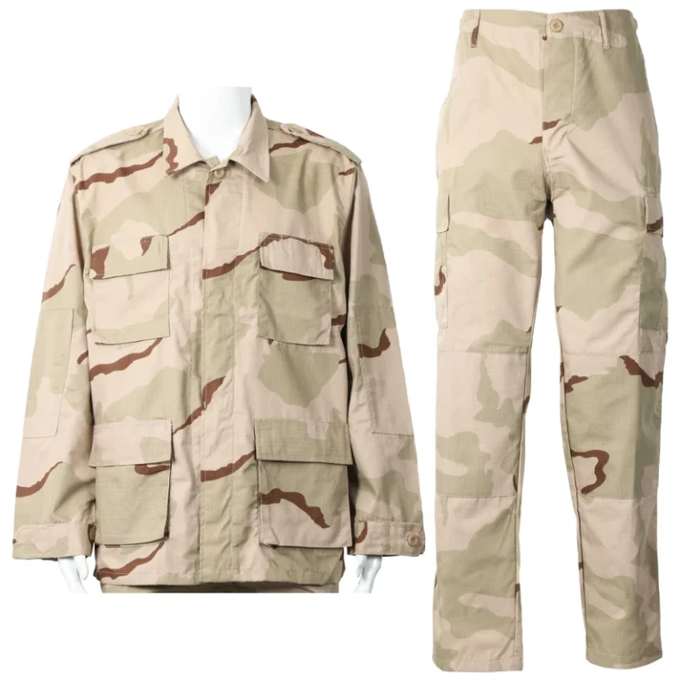 Three-Color-Desert-BDU-Set-Camouflage-Jacket-and-Pants-Security-Guard-Uniform