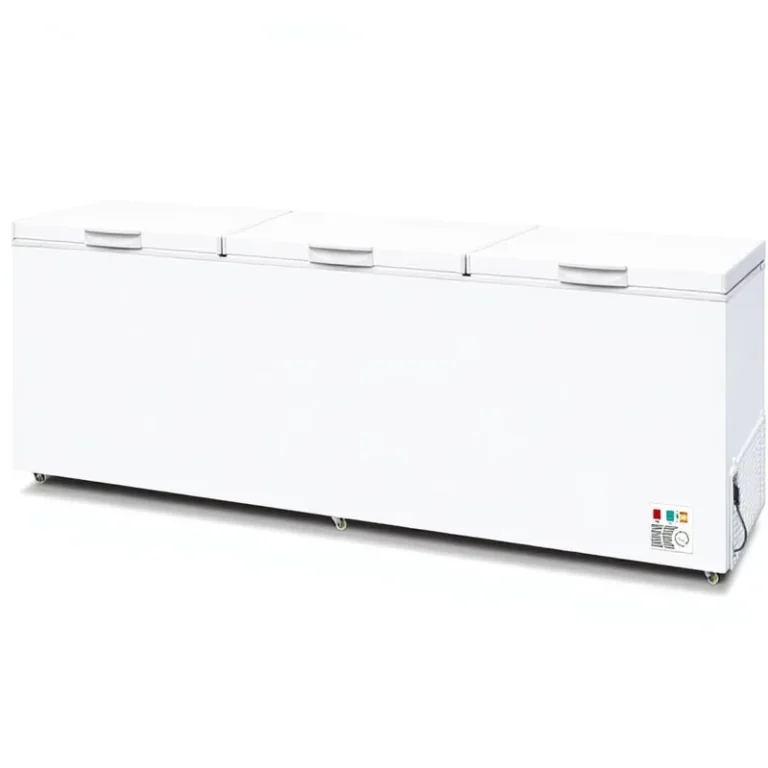 Three-Door-Top-Open-Chest-Freezer-1100L-Compressor-Household-Hotel-Use-Manual-Defrost-Single-Temperature-Freestanding