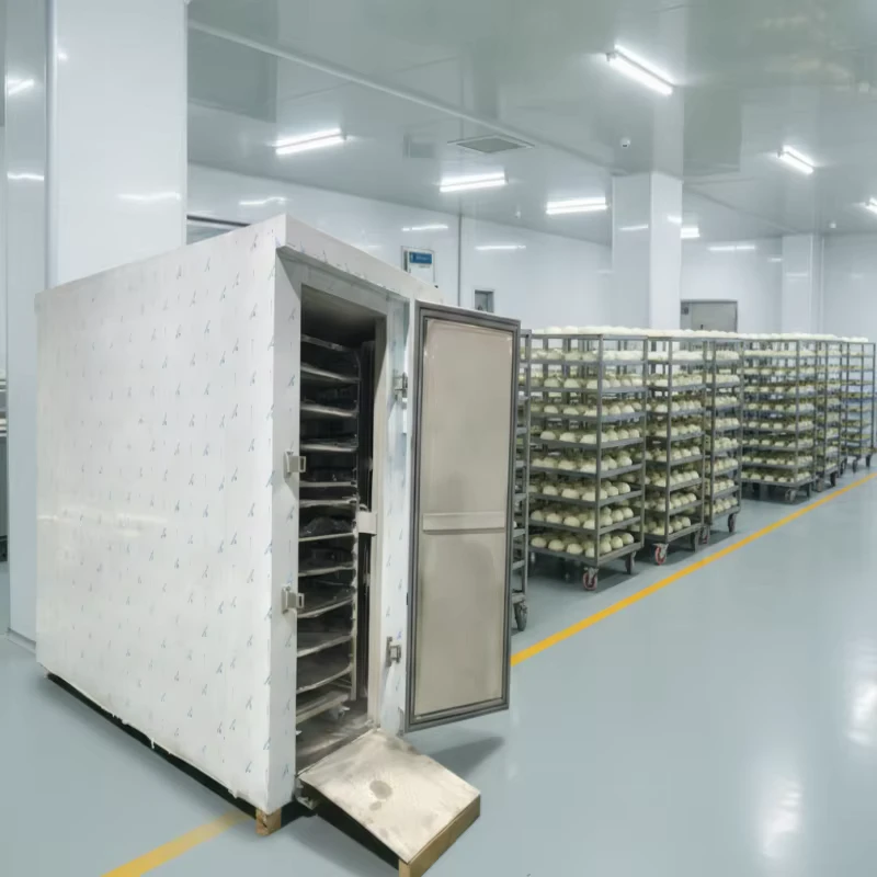 Three Trolley All Stainless Steel Quick Freezer External Unit High Production