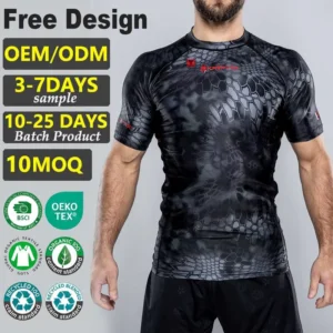 Tontons Factory Custom High Quality Fashion Tend Rash Guard for Men Durable Comfortable & Breathable for Sports and Water