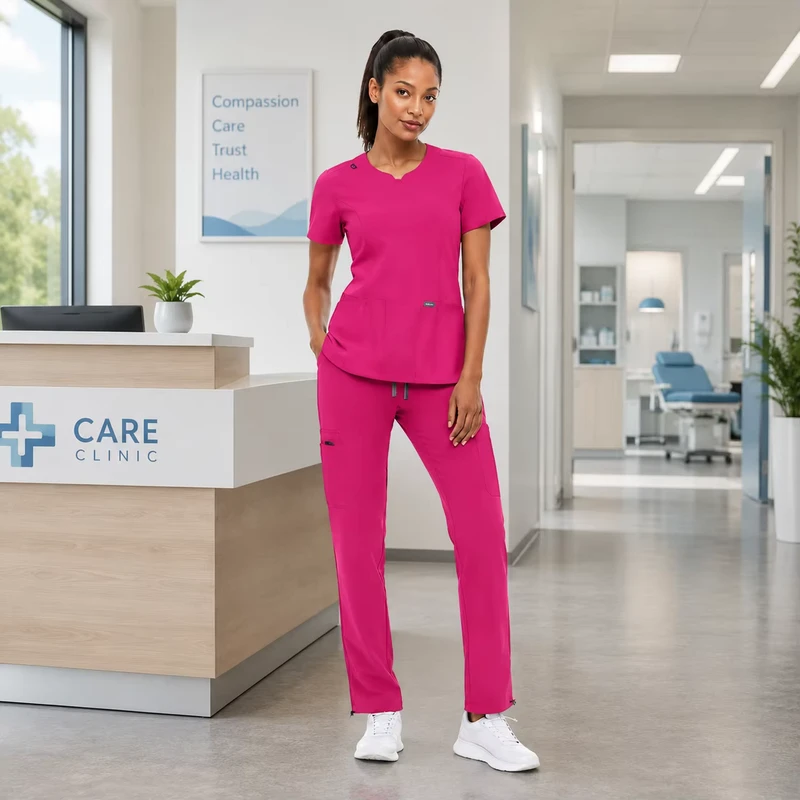 Top 1 Selling Women's Healthcare Scrub Set Anti Wrinkle Lightweight Medical Uniform Manufacturer