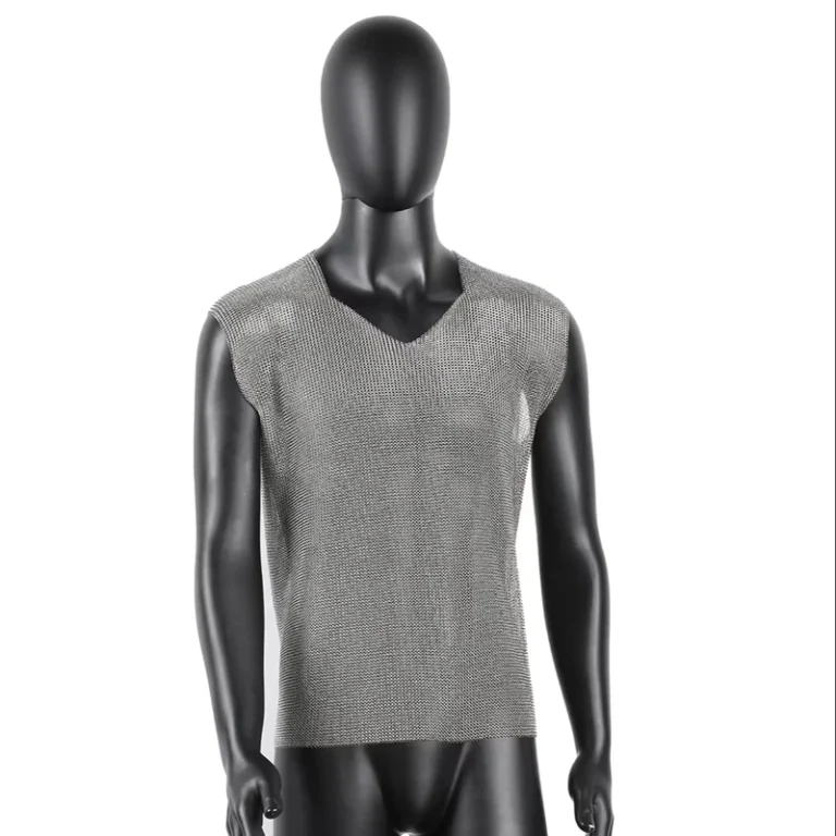 Top-Chain-Mail-Vest-Cut-Resistant-Stainless-Steel-Cut-Resistance-Butcher-Chainmail-Shirts
