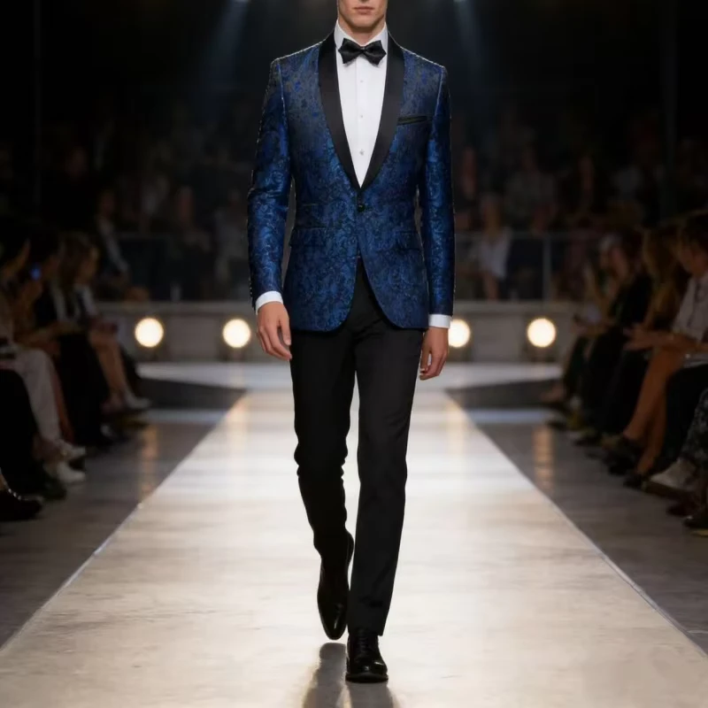 Top Quality Men Business Dress Pant Coat Breathable Blazer Formal Wedding Men Suit