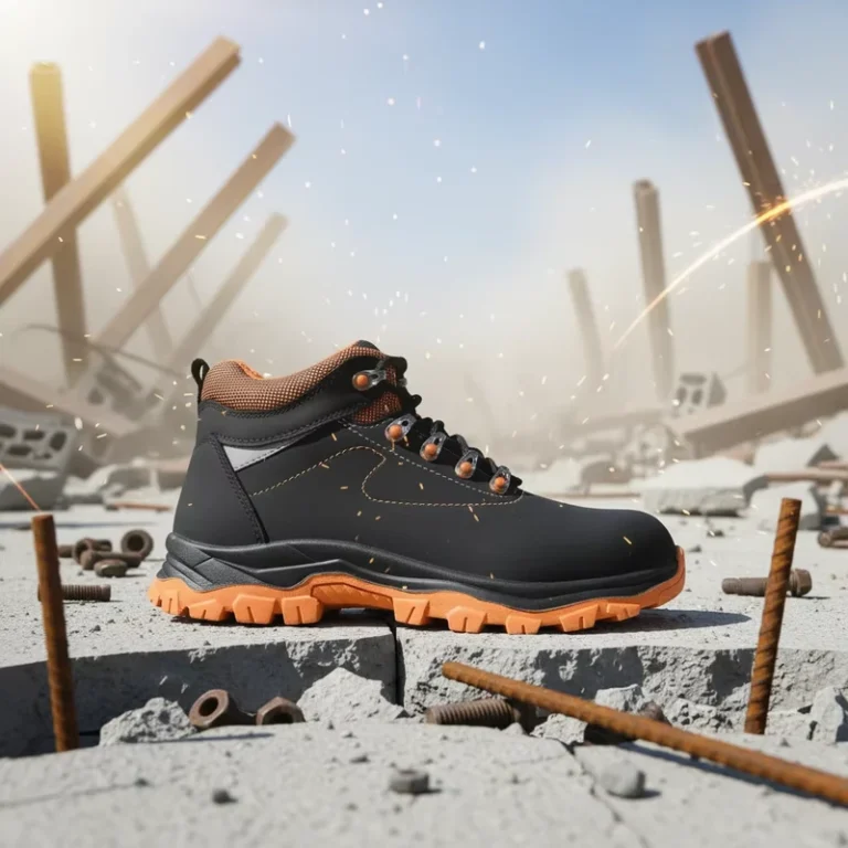 Top-Quality-South-American-Mid-cut-Mining-Construction-Heavy-Industry-Workers-Steel-toed-Anti-slip-Rubber-Safety-Shoes-Boots