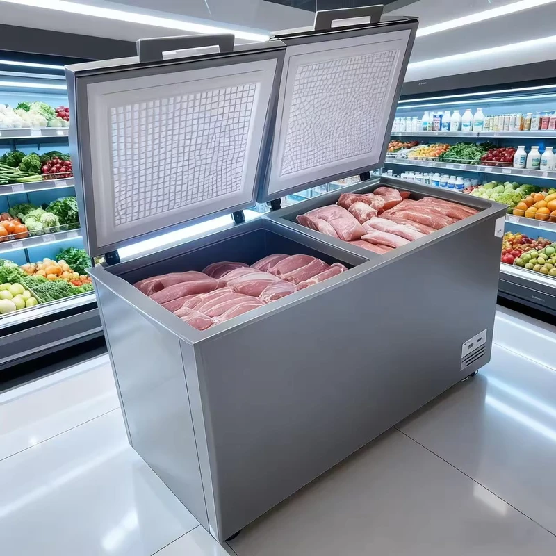 Top opening Refrigerator Freezer Commercial Large Capacity Horizontal Freezer Deep Freezer