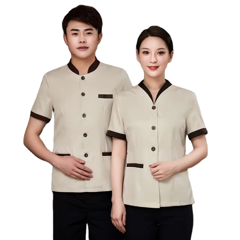 Touchhealthy Supply Man Hotel Cleaning Clothes Hotel Uniform Cleaning Vest Uniform Maids Cleaning Uniform
