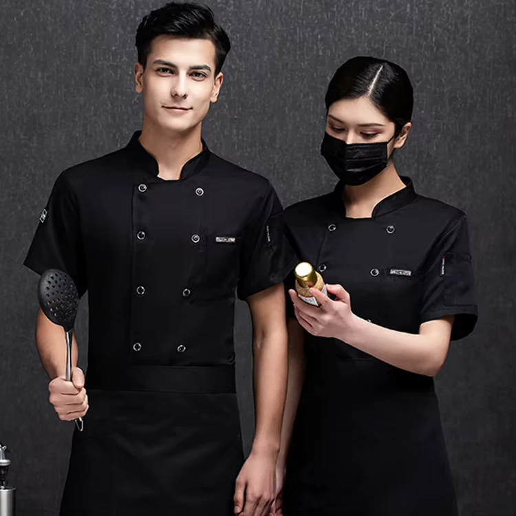 Traditional-Chinese-Style-Short-Sleeve-Chef-Waiter-Waitress-Uniforms-for-Restaurant-Bar-Kitchen