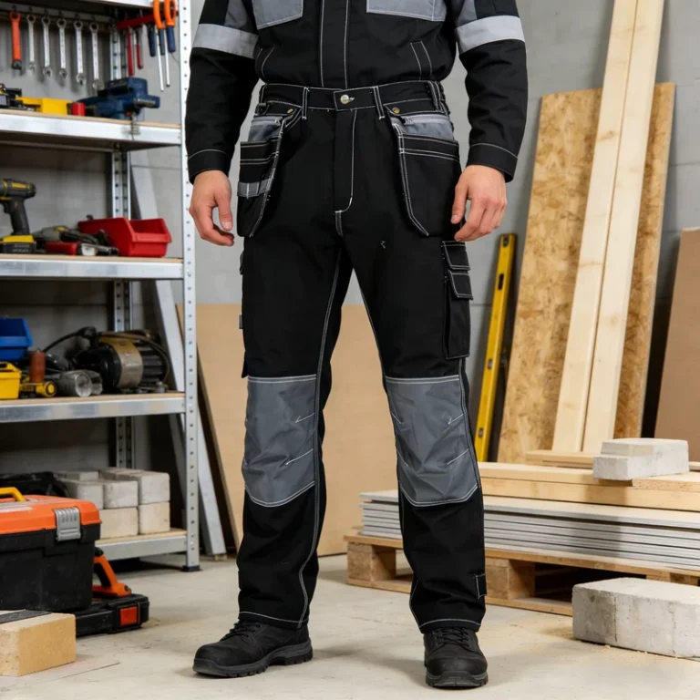 Triple-Needle-Breathable-Work-Pants-With-Double-Knee-Construction-Cargo-Work-Wear-Clothing