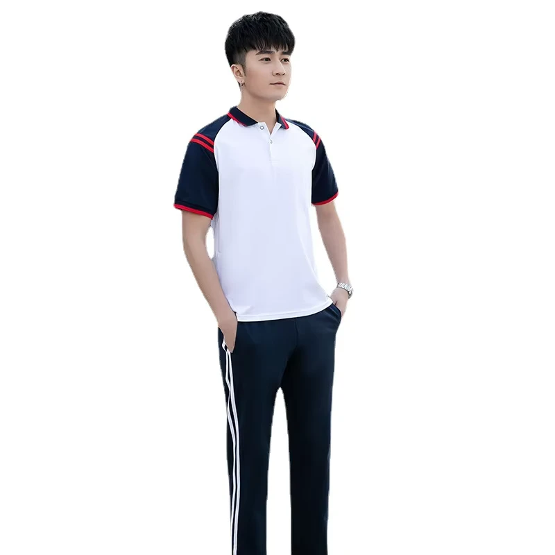 Two-Piece Casual Summer School Uniform for Middle and High School Students