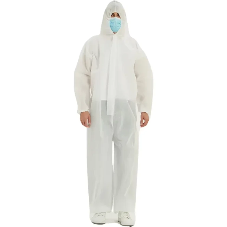 Type-3-PP-PE-65gsm-Disposable-Coveralls-65gsm-White-Waterproof-Safety-Hazmat-Suit-with-Hood-Medical-Protective-Clothing