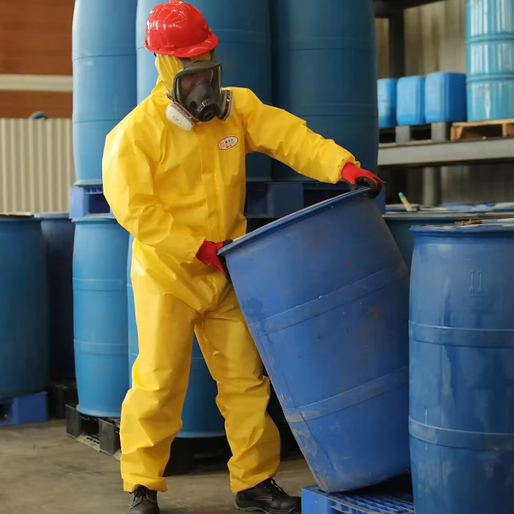 Type 3B 98% H2SO4 Chemical Resistance Disposable Protective Coverall