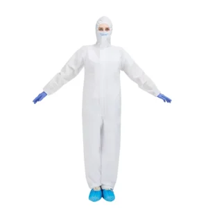 Type 5 6 Anti static Disposable Microporous 50gsm 55gsm 63gsm Coverall with Hood
