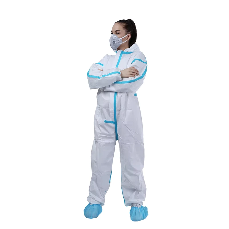 Type 5 6 Coveralls for Fiberglass Microporous Film Coverall Descartable Overoles Liquid proof Coverall From Direct Factory