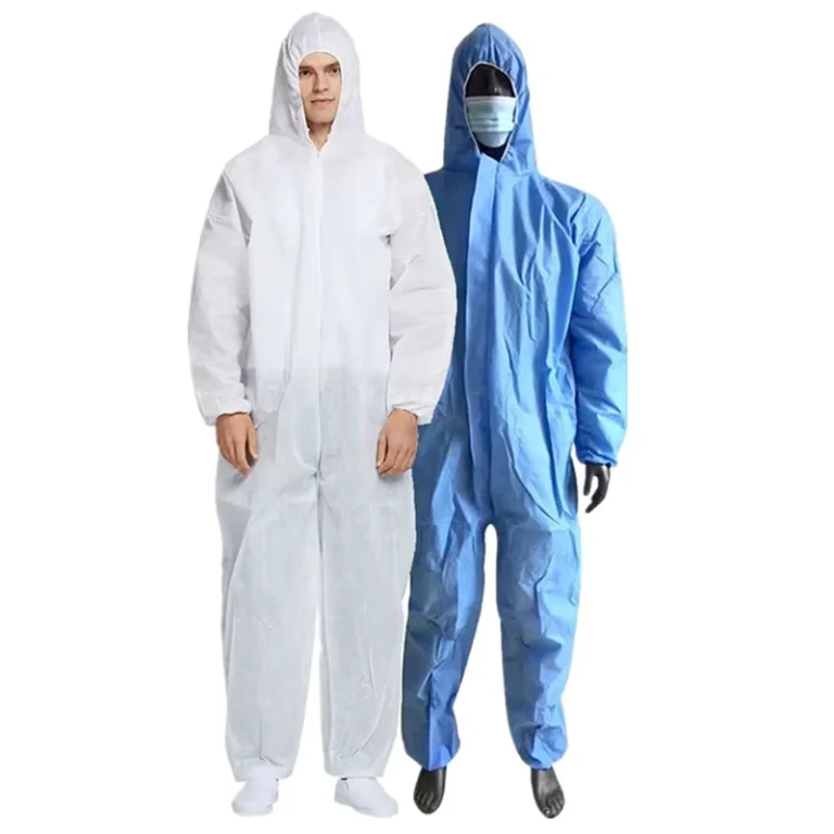 Type-5-6-Work-Coveralls-Disposable-Protection-Coverall-Microporous-Coverall-With-Hood-and-Without-Bootcover