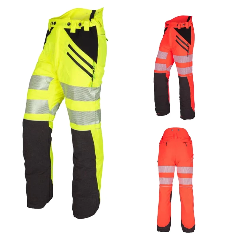 Type a Class 1 Chainsaw Trousers Hi Vis Yellow black Safety Protective Pants