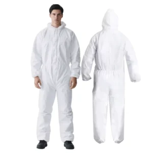 Tyvek Type 5 6 Disposable Protective Coveralls Nonwoven Microporous Chemical Protective Disposable Hazmat Suit