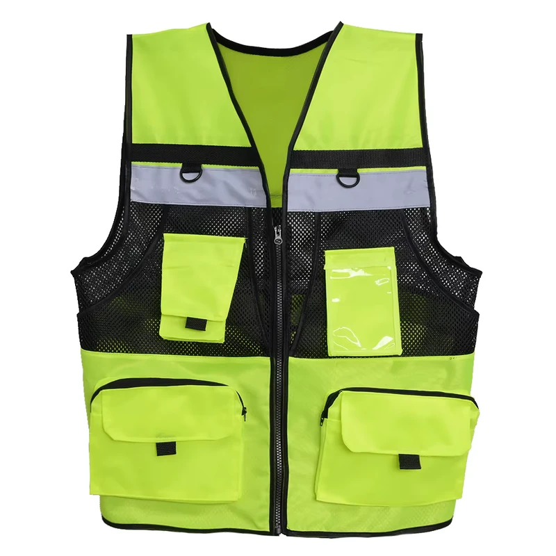 ULTAC Hi Vis Traffic Motorcycle Reflective Work Man Vest Safety Vest Man Vest Safety Vest