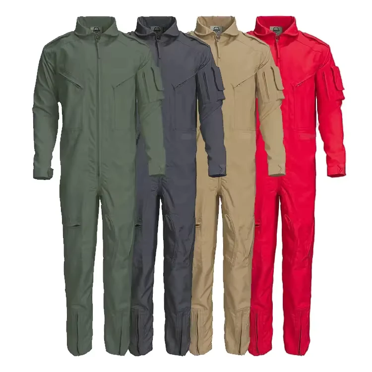 US Helicopter Jet CWU 27 Sage Green Men Custom Flying Flight Coverall Suit for Pilot