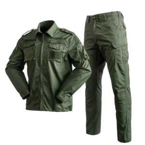 US Standard Green Multi-Color Battle Uniform Set Polyester Twill Ripstop Breathable