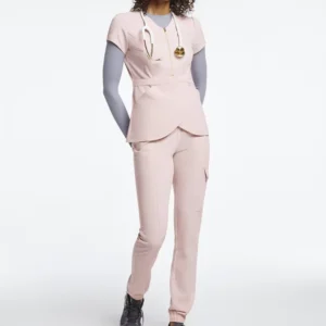 Uniformes De Enfermera Para Hospital, Zipper Scrub Top for Women