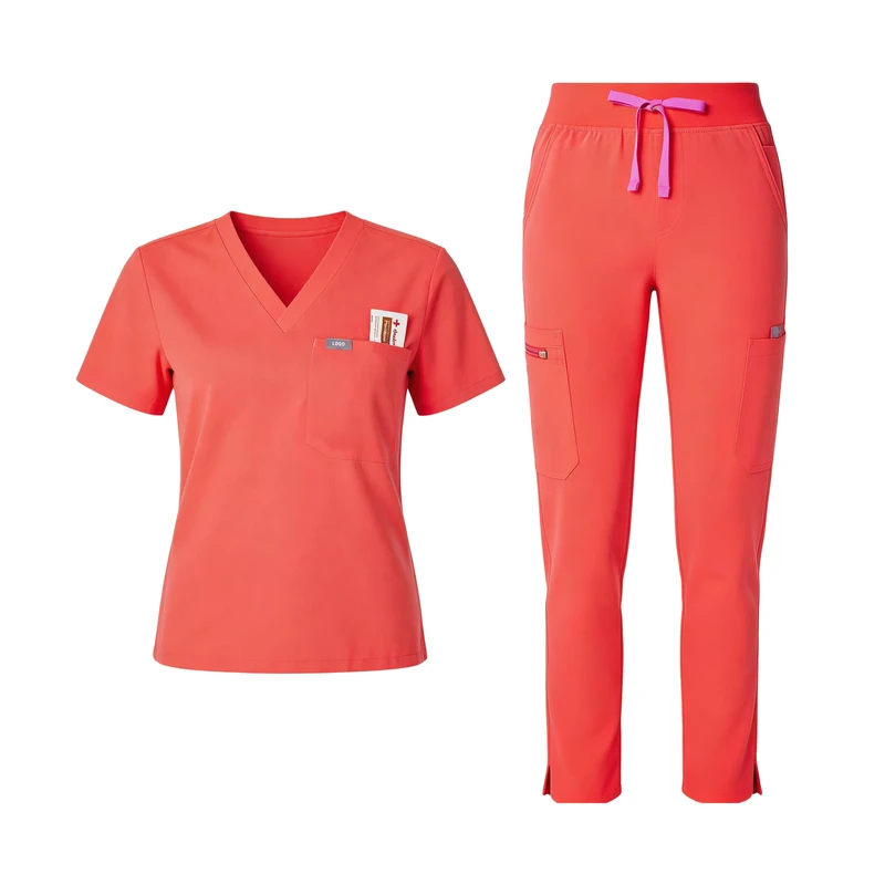 Uniformes Medicos Personalizados Enfermeras Mujer Custom Medical Nursing Scrubs Uniforms Sets Hospital Uniforms 200GSM Rayon