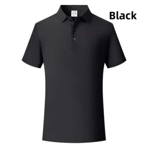 Unisex 95% Tencel Cotton 5% Spandex Knitted Polo Shirt for Golf and Business
