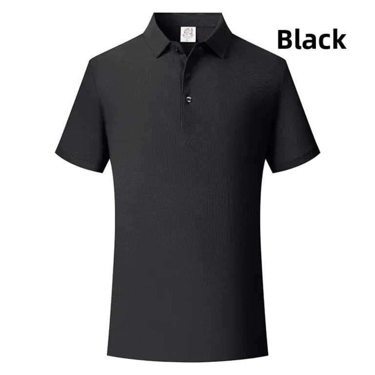 Unisex-95-Tencel-Cotton-5-Spandex-Knitted-Polo-Shirt-for-Golf-and-Business