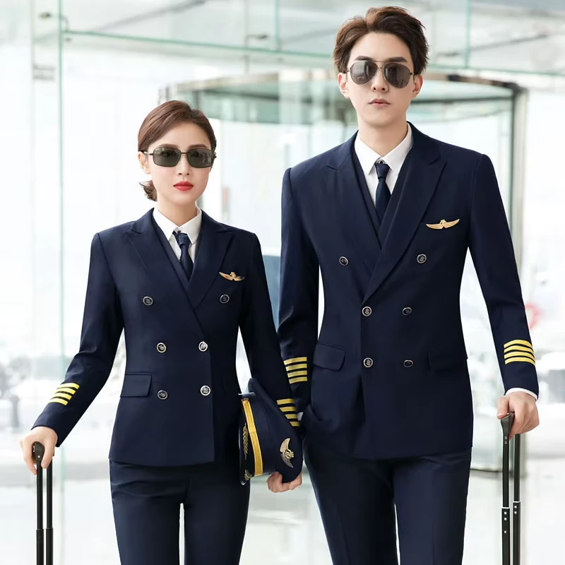 Unisex Airline Captain, Pilot, Navigation and High-Speed Rail Uniforms
