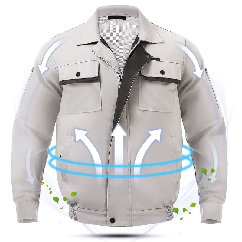 Unisex Available Medium Fan Cooling Jacket With Pressure controlled Cooling Structure