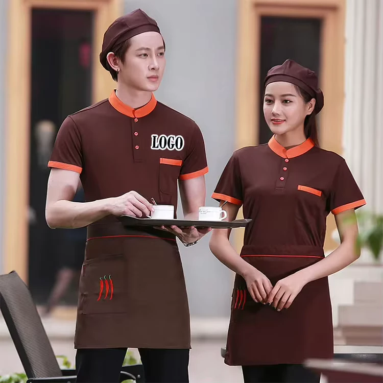 Unisex Breathable Chef Uniform Shirt for Kitchen Hotel Restaurant Cafe Catering Staff
