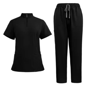 Unisex Breathable Hospital Patient Pajama and Gown Set