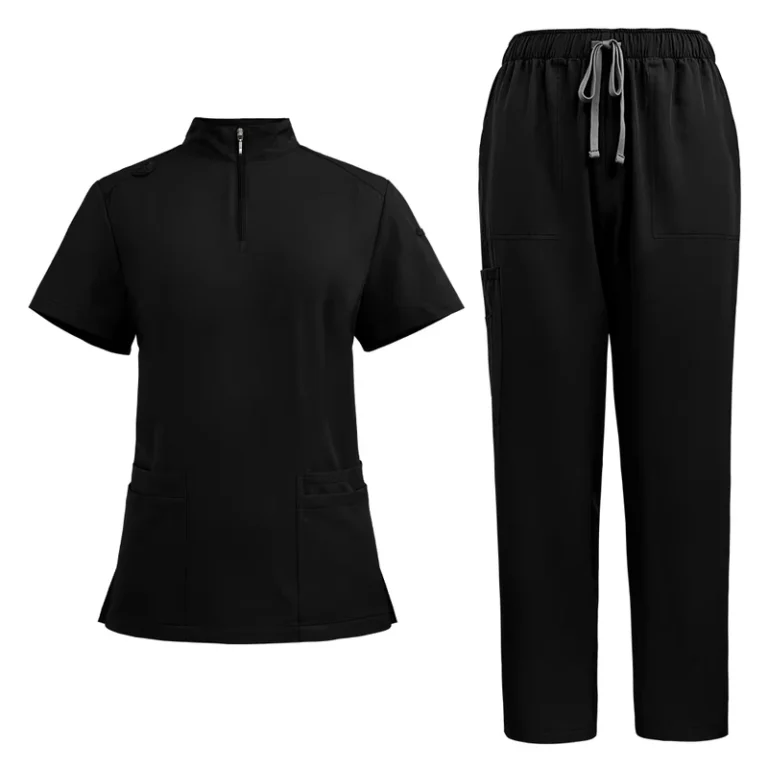 Unisex-Breathable-Hospital-Patient-Pajama-and-Gown-Set
