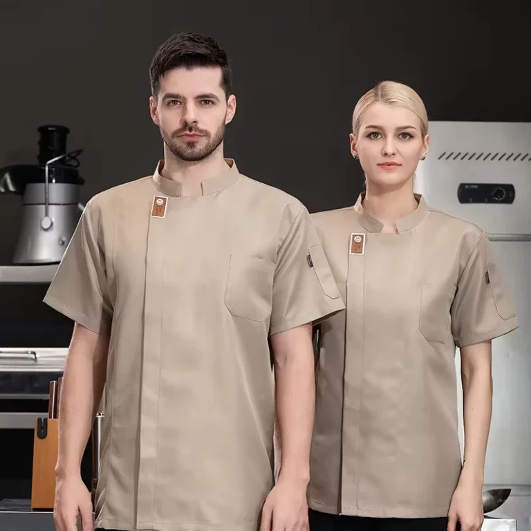 Unisex-Chef-Jacket-Summer-Kitchen-Shirts-Hotel-Restaurant-Waiter-Chef-Uniform-Bakery-Catering-Working-Clothes-Chef-Uniform