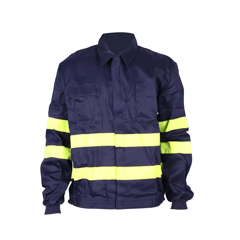 Unisex Cotton Flame Resistant Firefighting Jacket Safety Apparel for Adults
