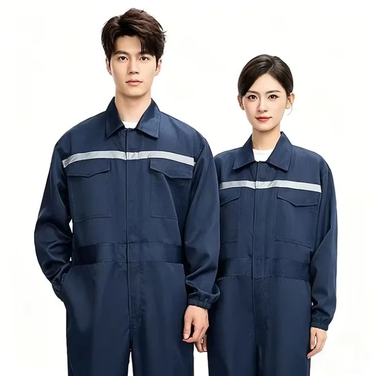 Unisex-Cotton-Hi-Visibility-Spring-Coverall-Reflective-Strips-Silk-Screen-Printed-Safety-Workwear-for-Factory-Shipyard