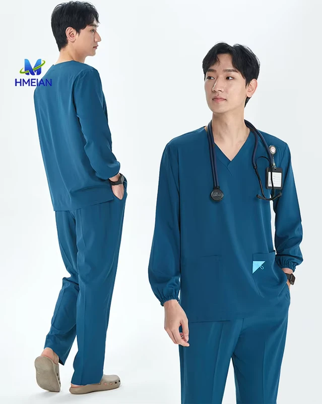 Unisex-Cotton-Hospital-Nurse-Scrub-Set